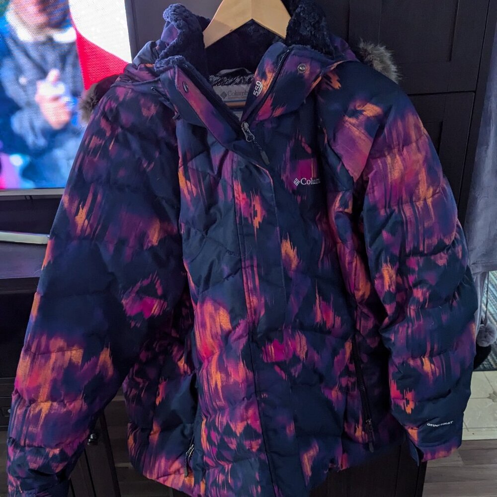 Columbia Plus Size snowsuit with Columbia matching mittens and hat .and
